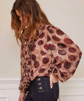 I SAY Volangblus Vibse Vinröd Bomb