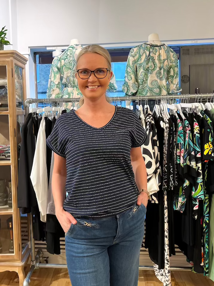 FreeQuent T-Shirt Viva Marinblå och Vit