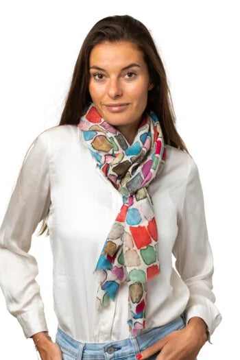 8Design Multifärger Kashmir Sjal Multi Mix