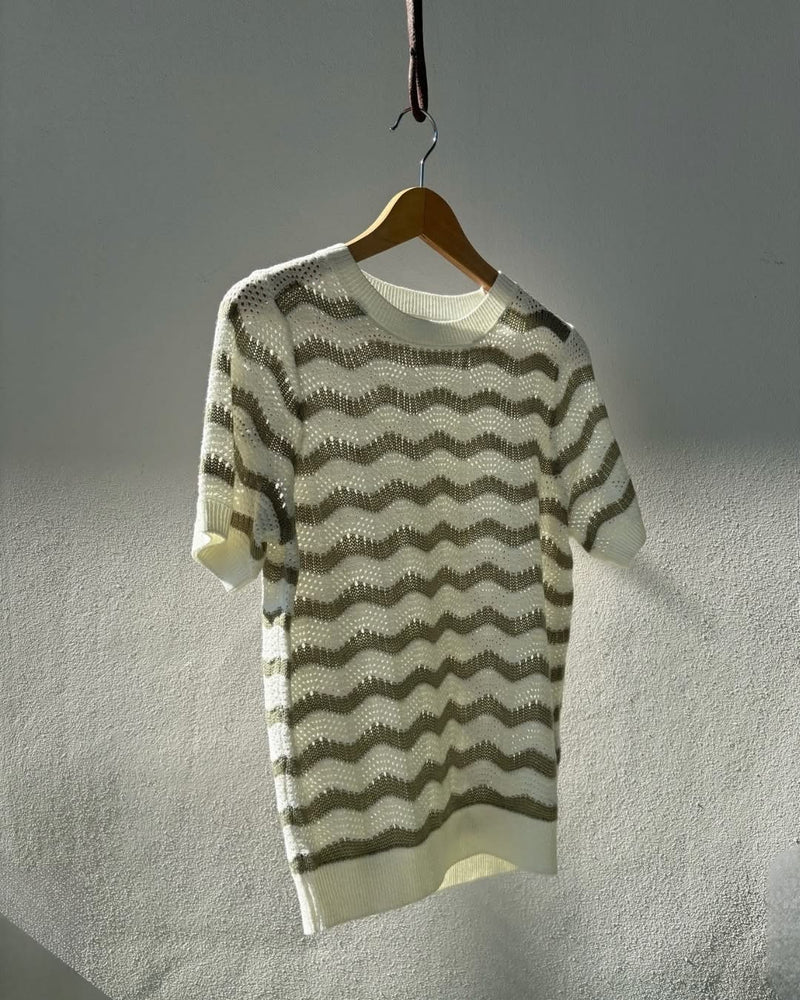 Red Button Topp Sweet zigzag Pebble