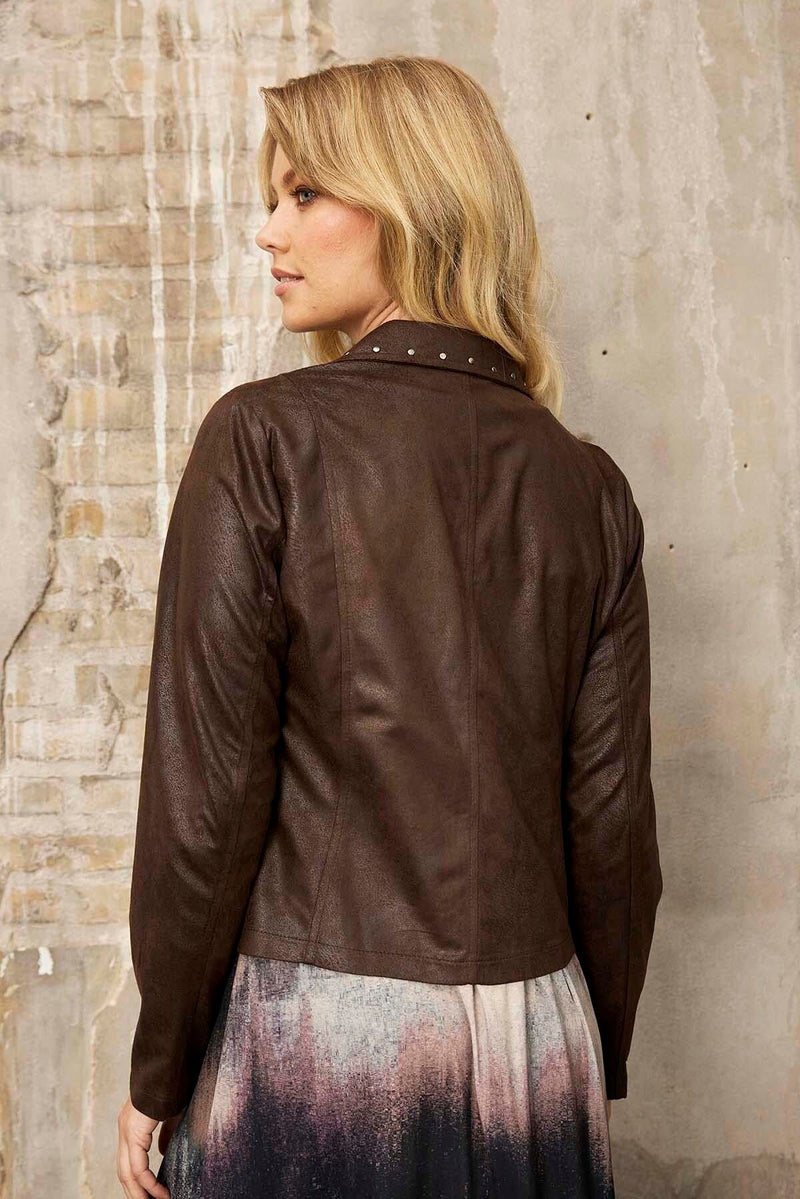 IN FRONT Mapelina Jacka Brun - Fuchsia Fashion