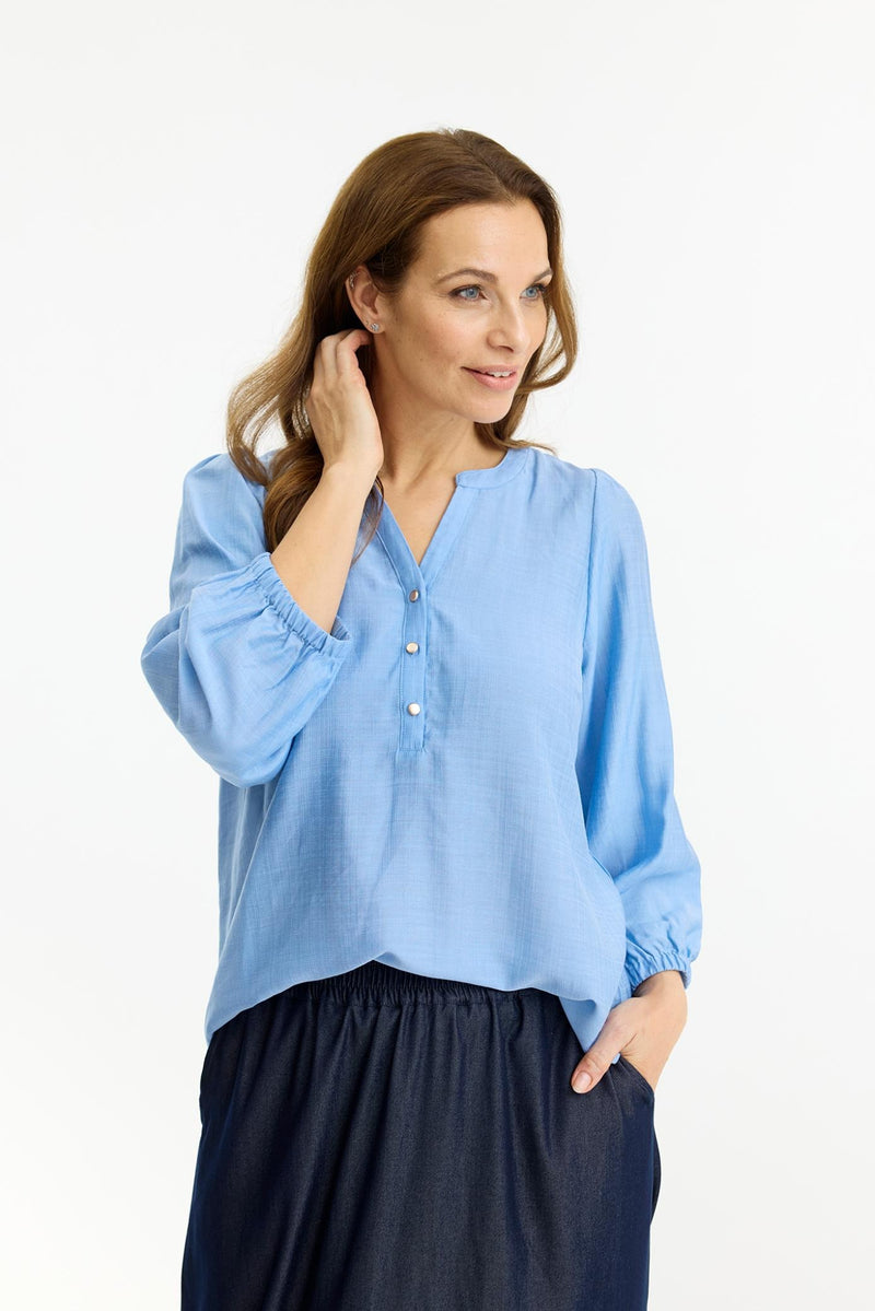 IN Front Elegant Blus Claire Blå