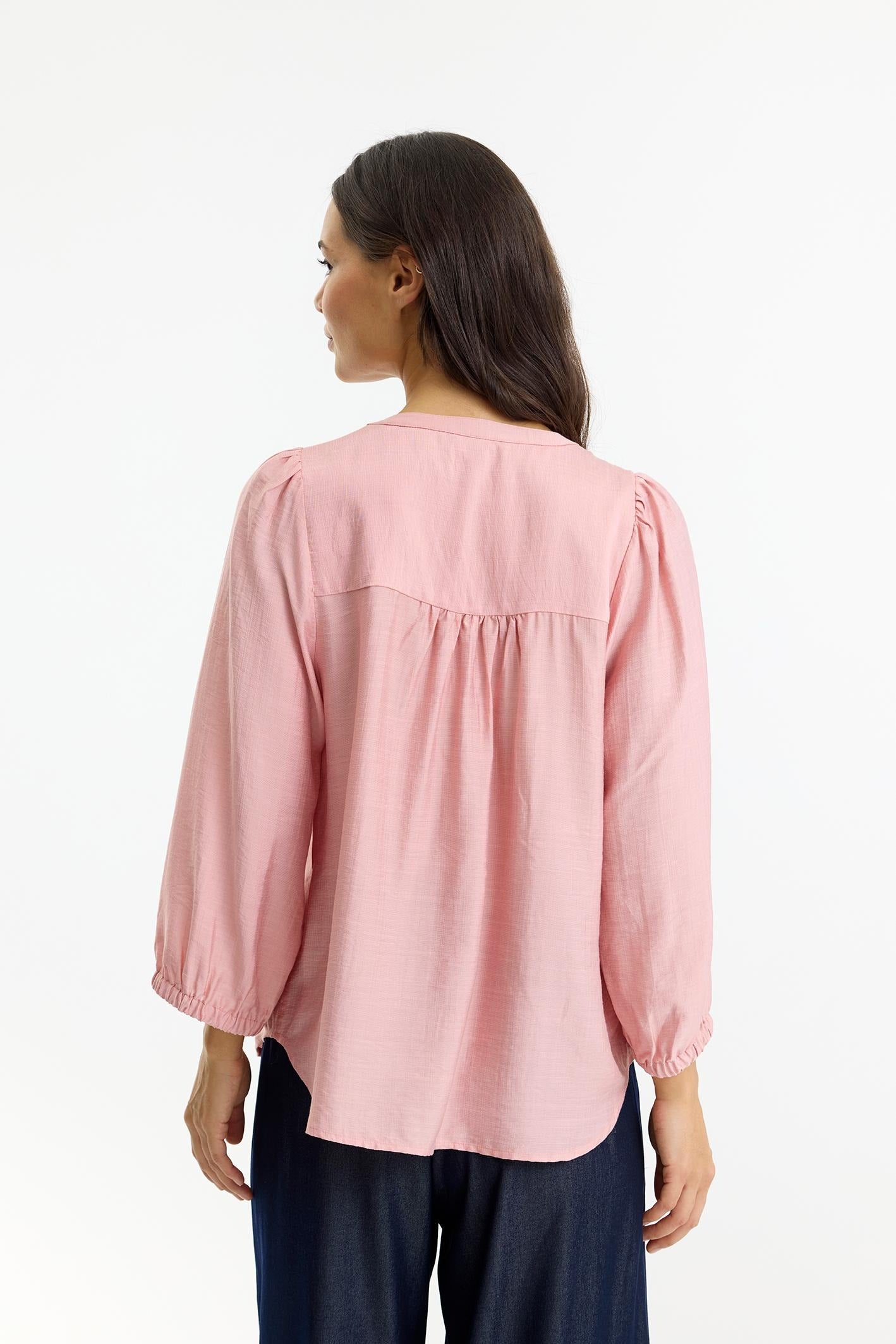 IN Front Elegant Blus Claire Ljusrosa