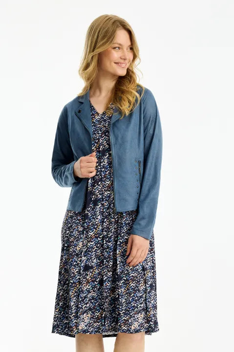 In Front Jacka Mapelina Blått Damm