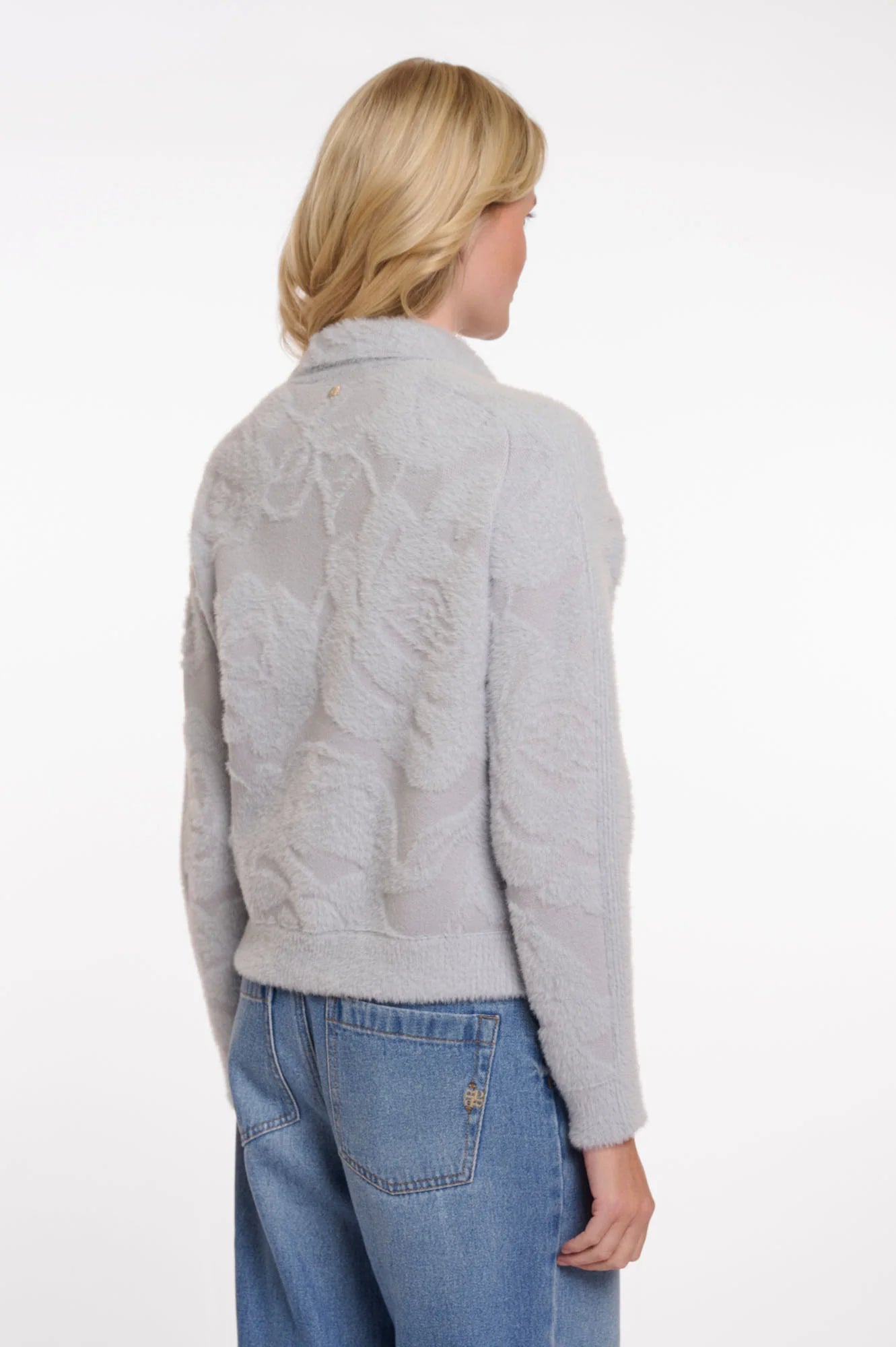 Rino & Pelle Fluffig Jacka Jet Ljusblå