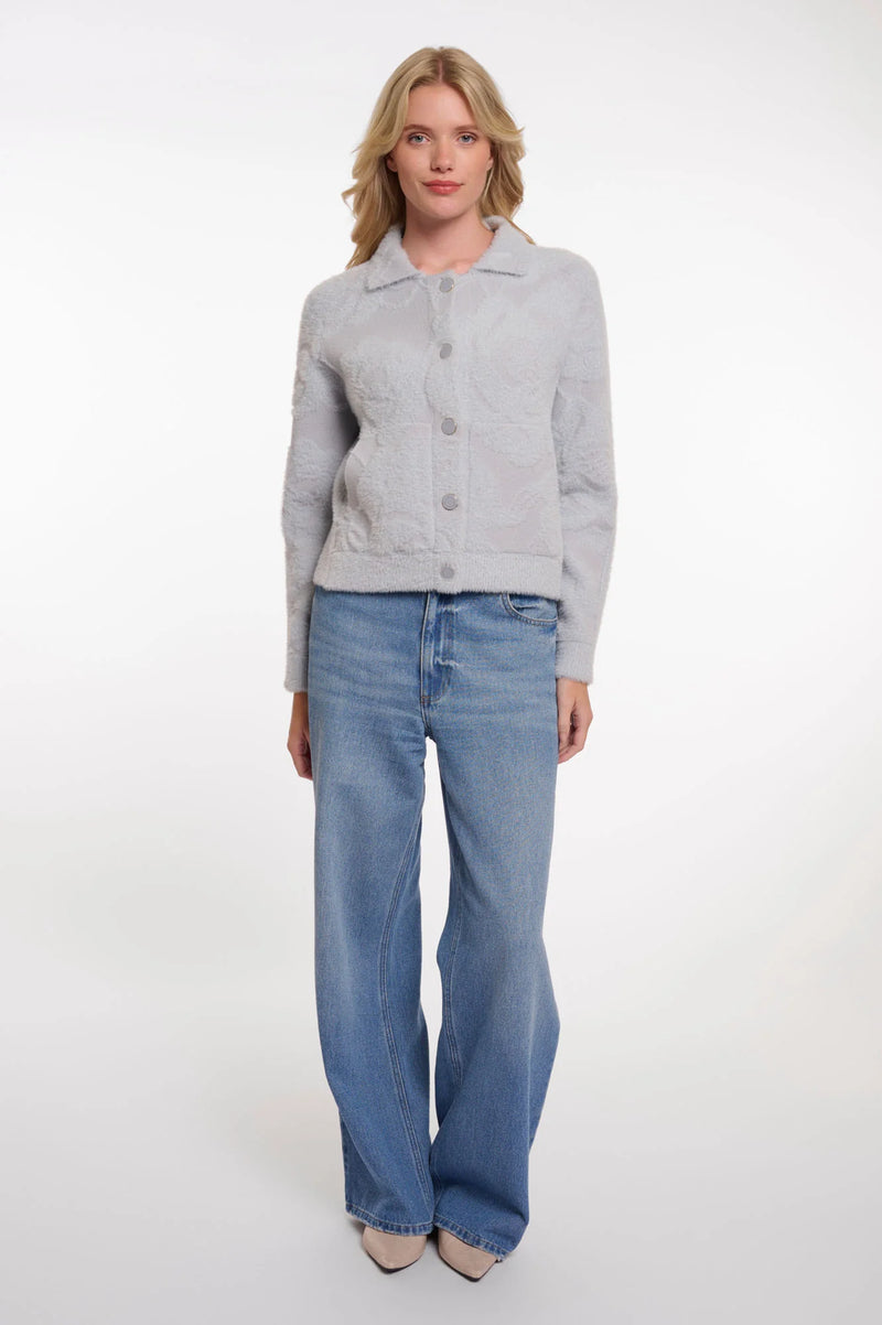 Rino & Pelle Fluffig Jacka Jet Ljusblå