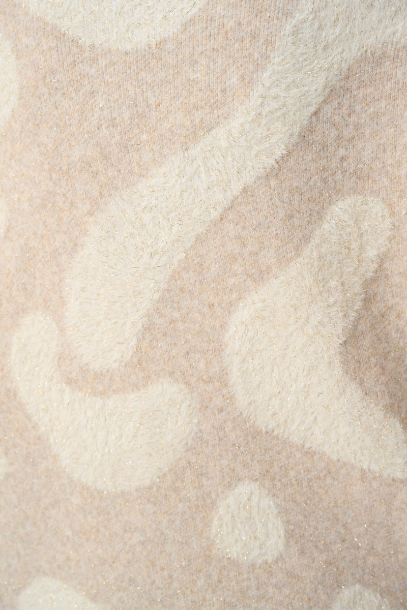 Joseph Ribkoff Djurmönstrad Tröja med Huva Beige