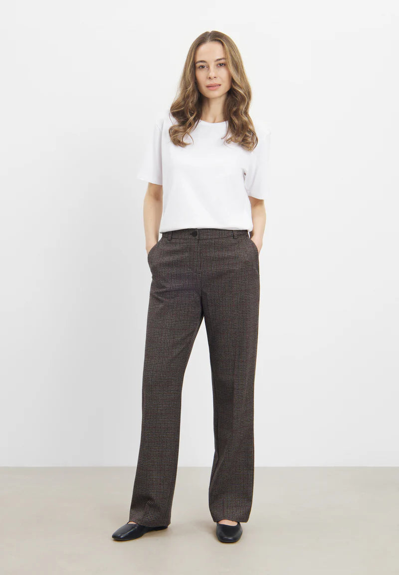 LAURIE Byxor Judy Straight Medellång Svart