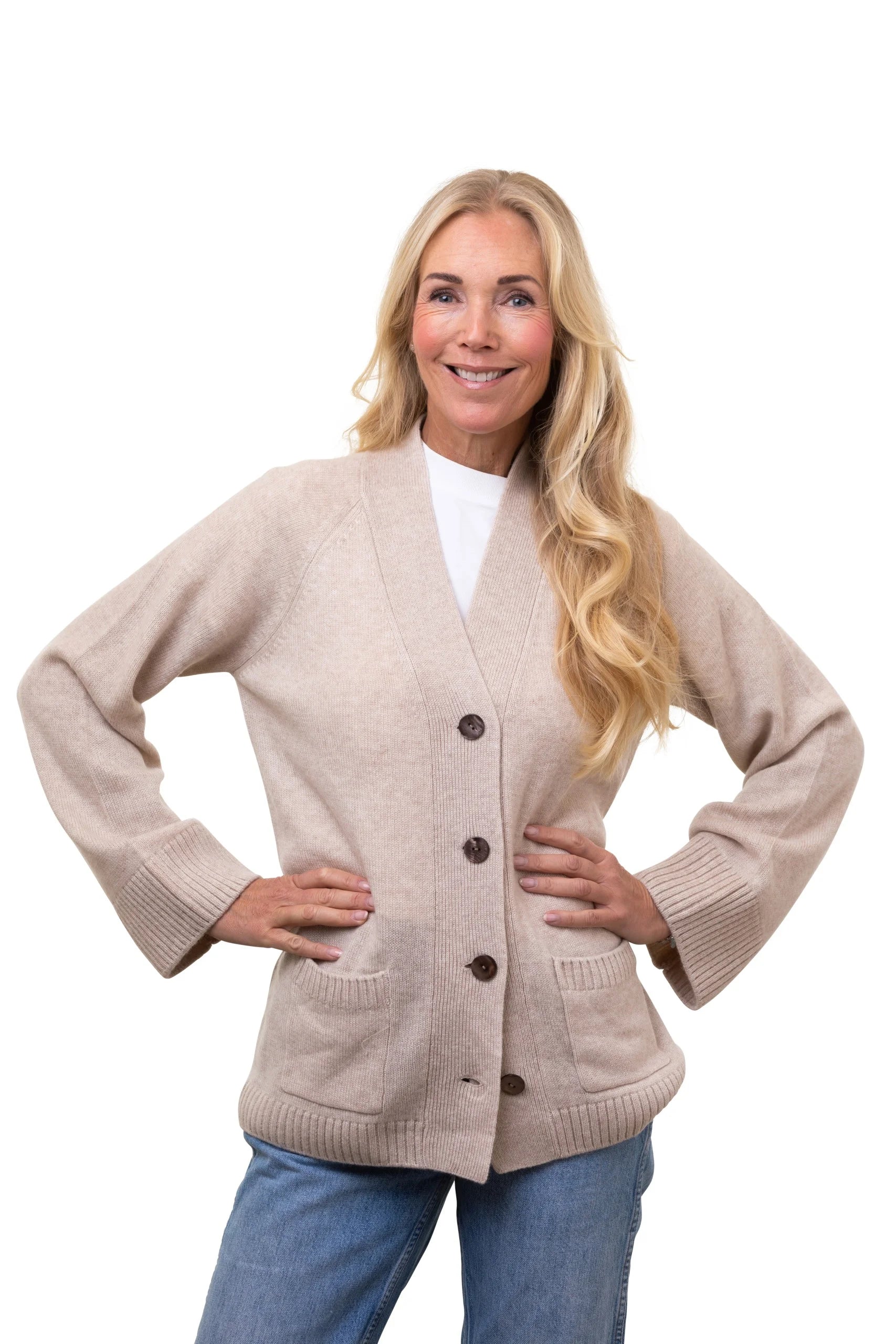 8Design Jolina Kofta Ljus Linbeige