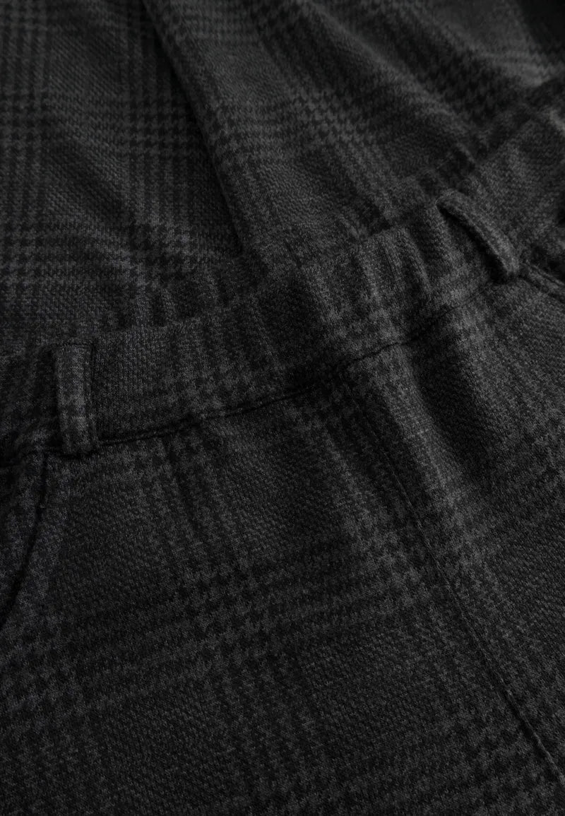 LAURIE BYXOR Donna Loose Medellång Anthracite Check