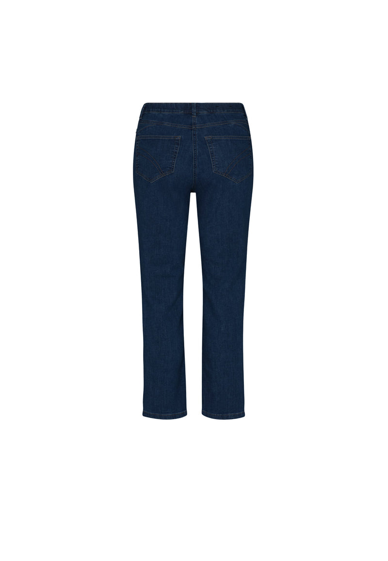 LAURIE Hannah Regular Extra Kort Jeans Mörkblå Denim