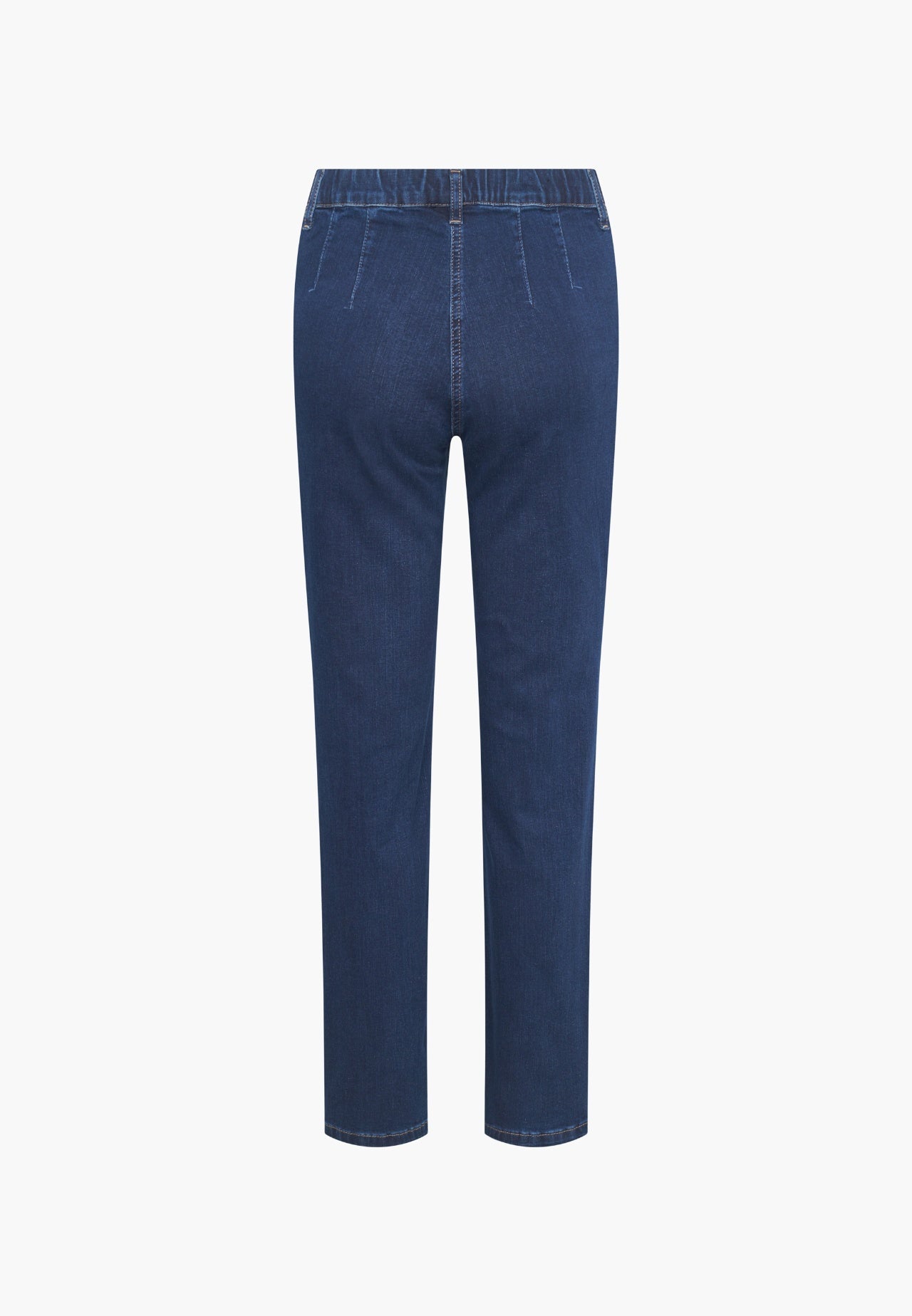 LAURIE Kelly Regular Mörkblå Denimbyxa med Elastisk Midja