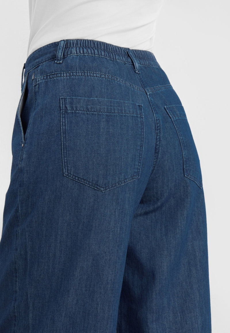 LauRie Byxor Charm elastic Loose ML Blue denim
