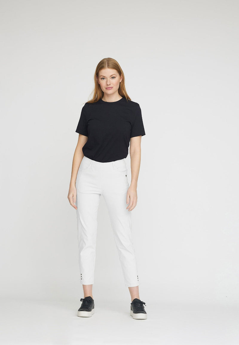 LauRie Mirakelbyxa Rose Regular Cropped Vit