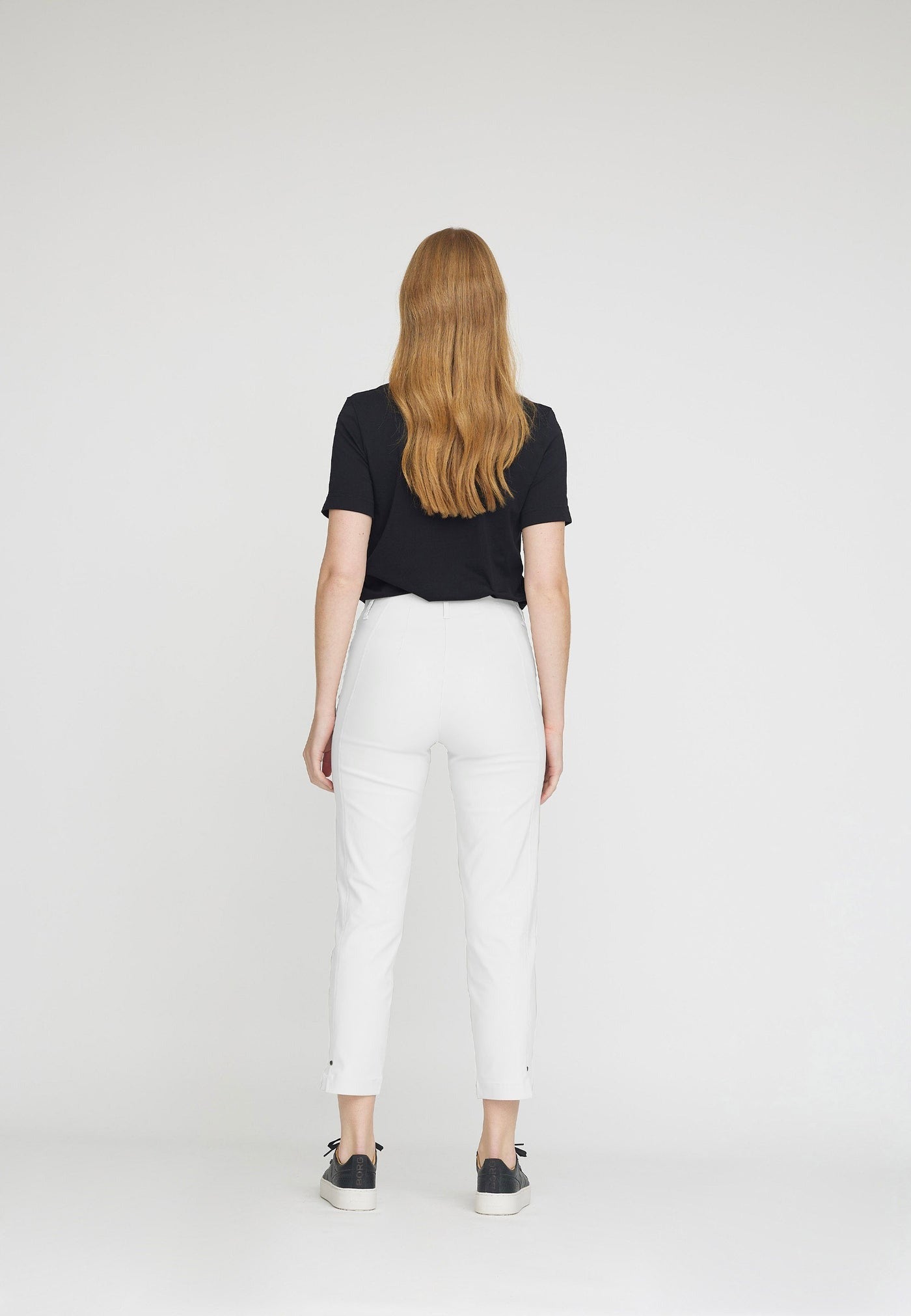 LauRie Mirakelbyxa Rose Regular Cropped Vit