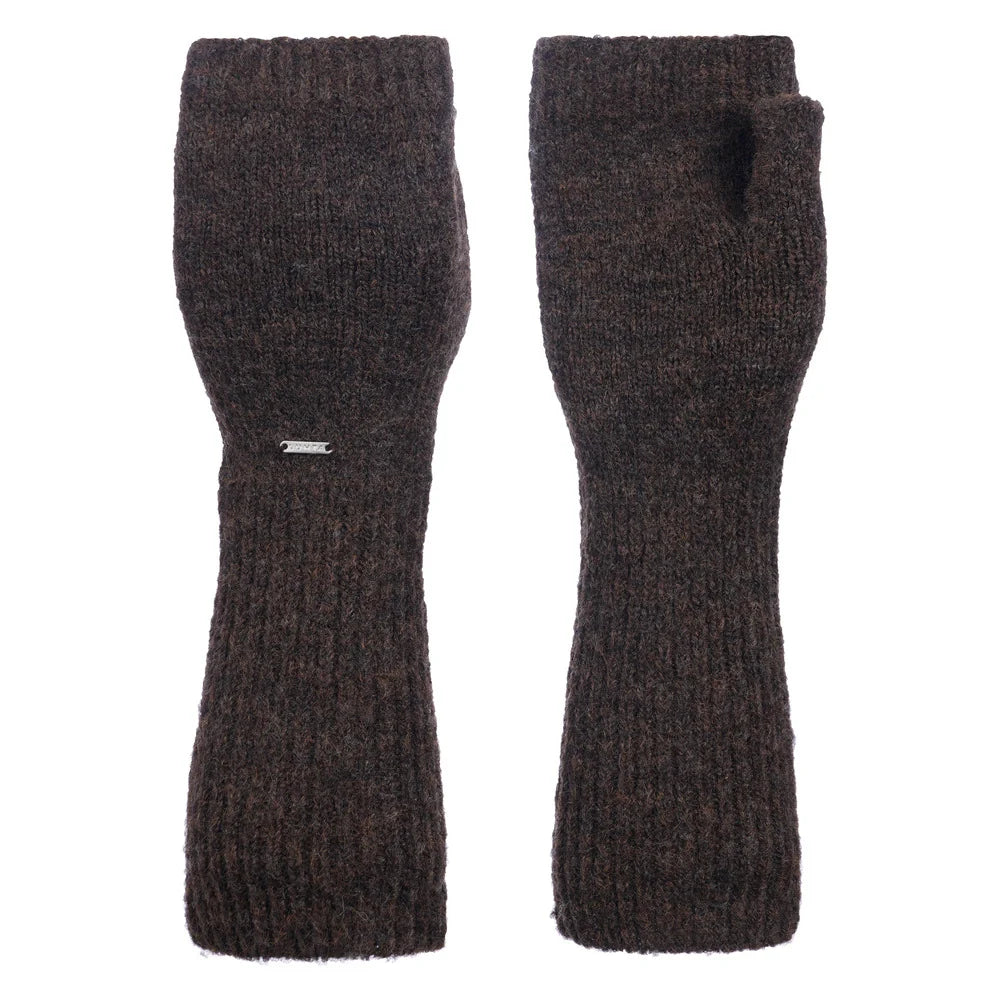 Luhta Fingerlösa Handskar Nuuski Mörkbrun