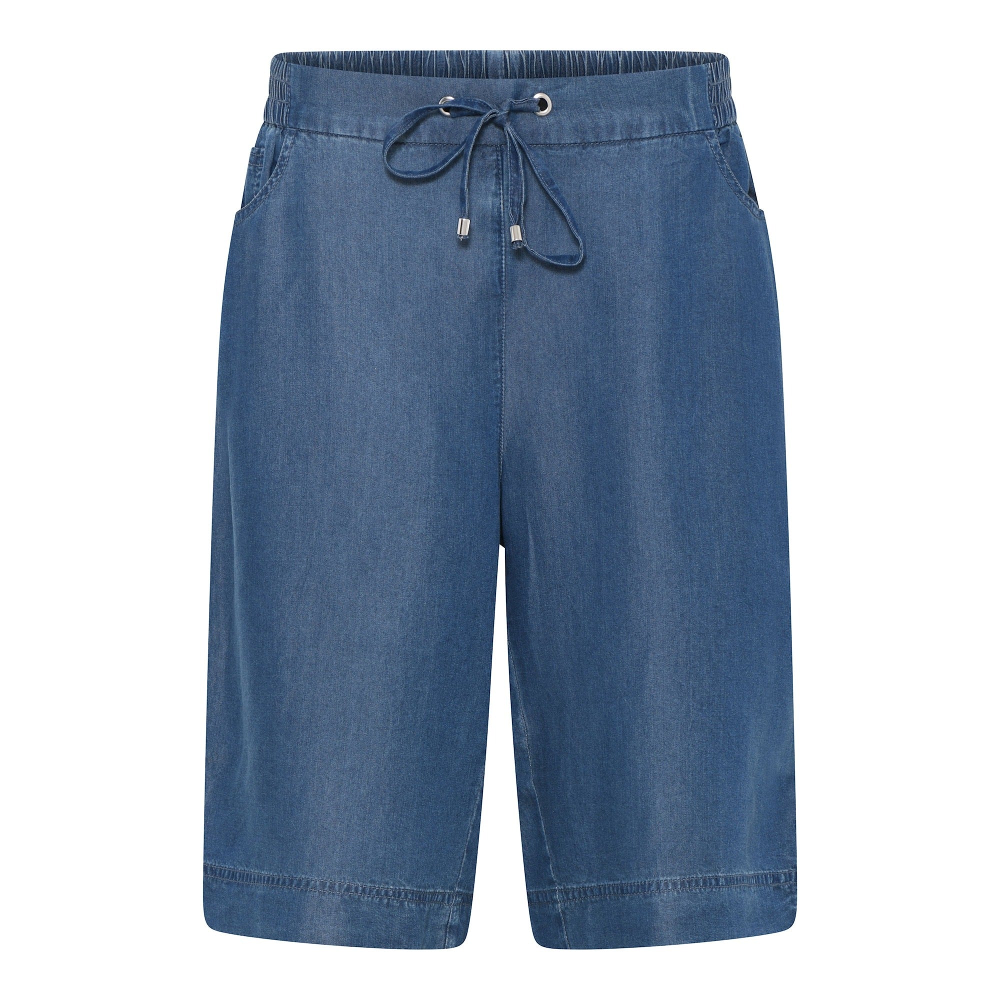 MICHA Shorts i lätt denimlook blå