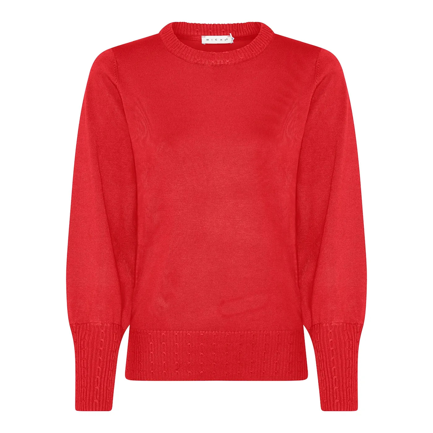 MICHA Tröja Basic Ecovero Viscose Röd