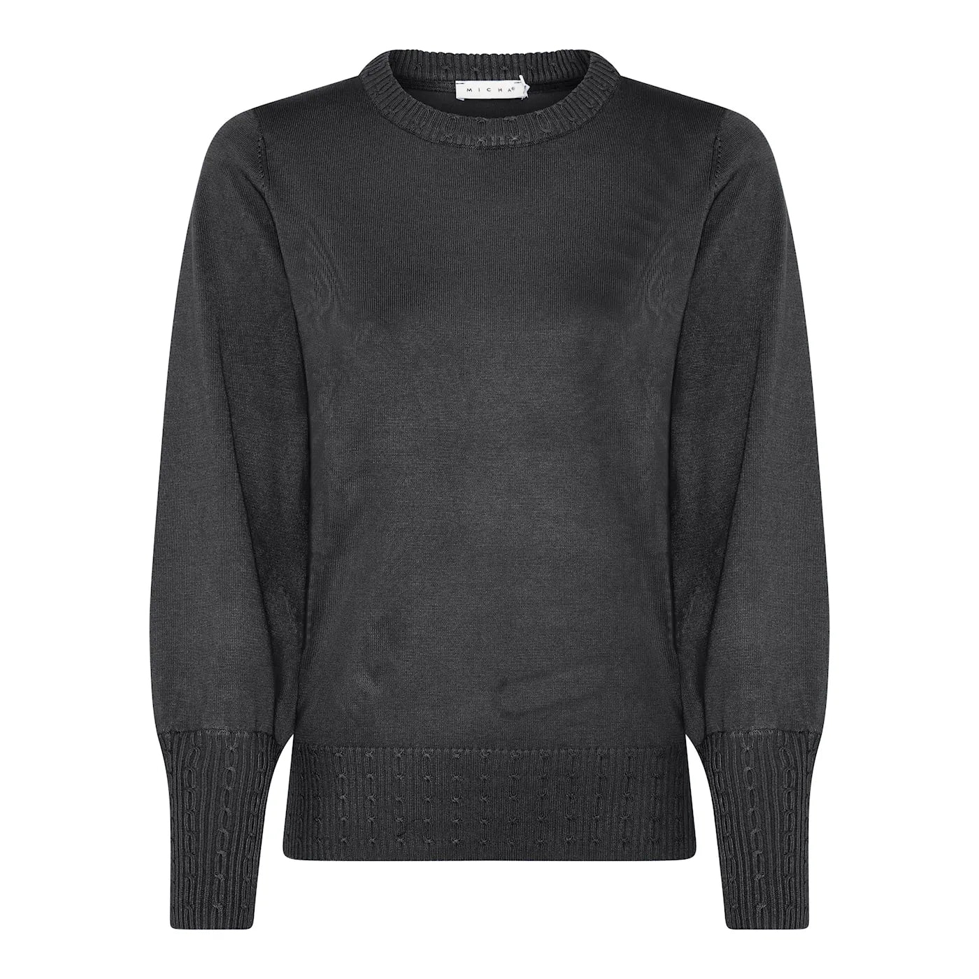 MICHA Tröja Basic Ecovero Viscose Svart