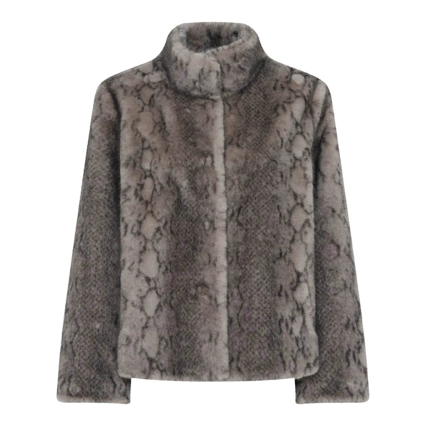 MICHA Fuskpälsjacka Grå