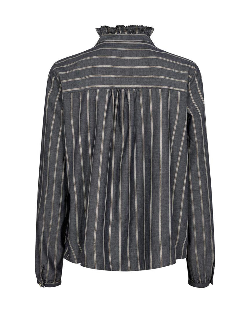 Mos Mosh Biles Stripe Blus Salute Navy