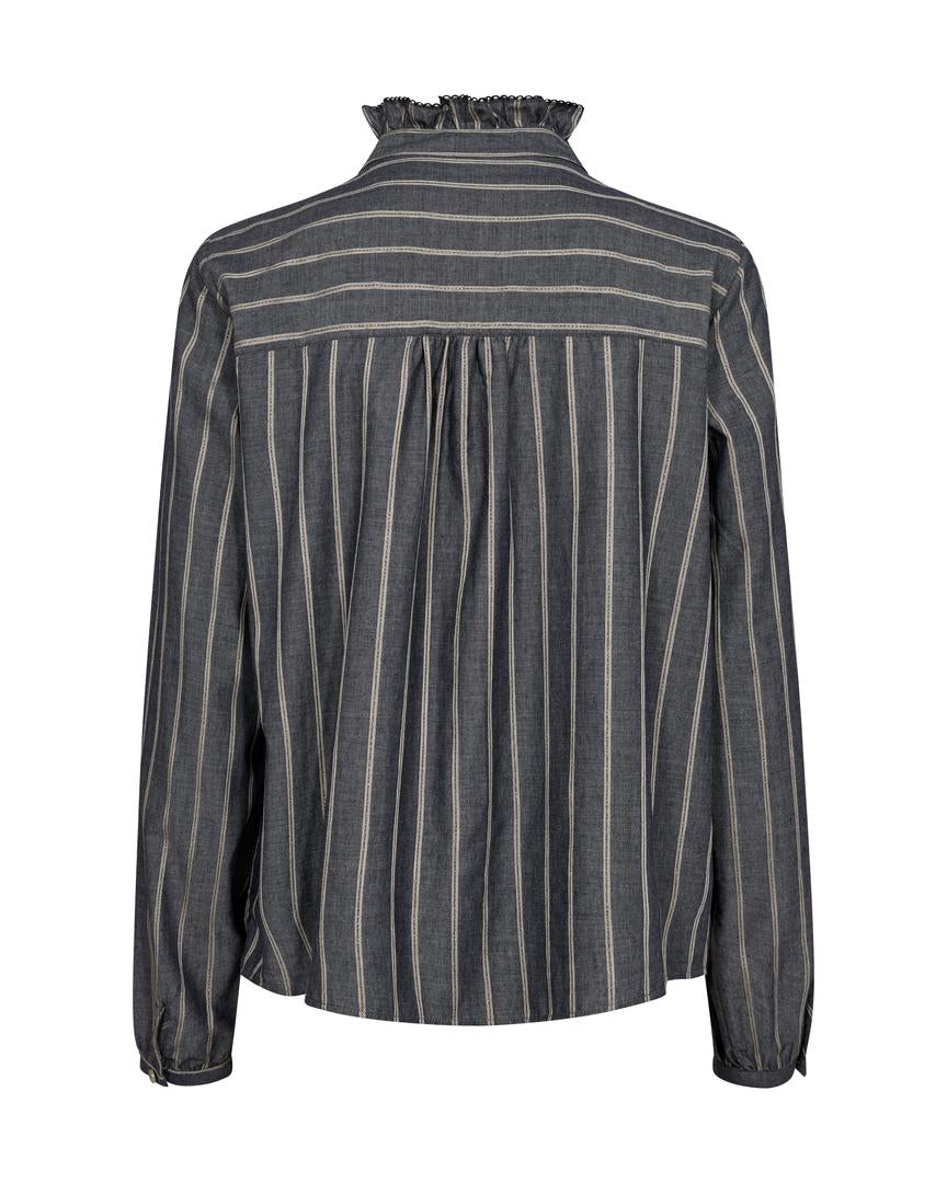 Mos Mosh Biles Stripe Blus Salute Navy