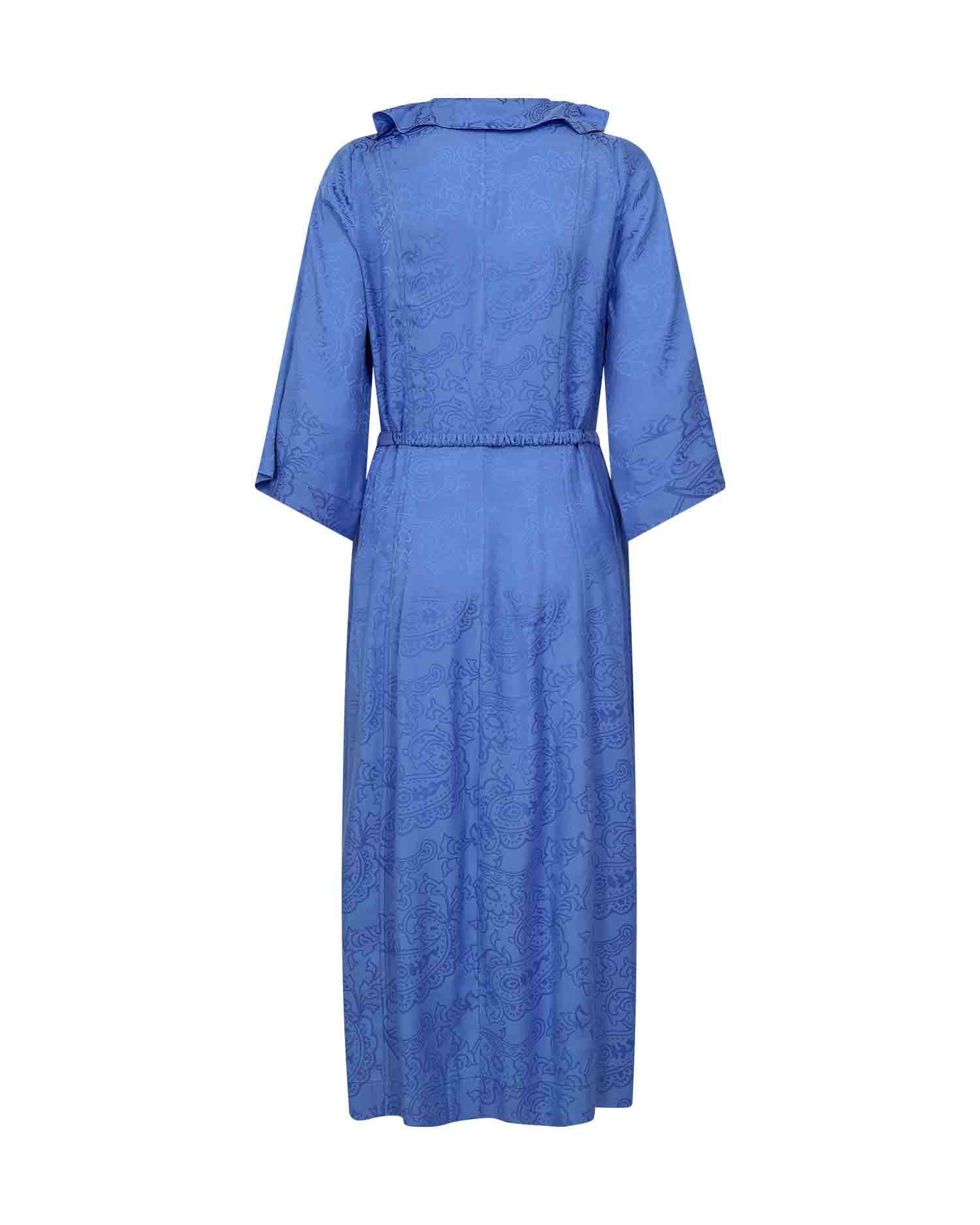 Mos Mosh Jacquardklänning Lano Paisleya Ultramarine