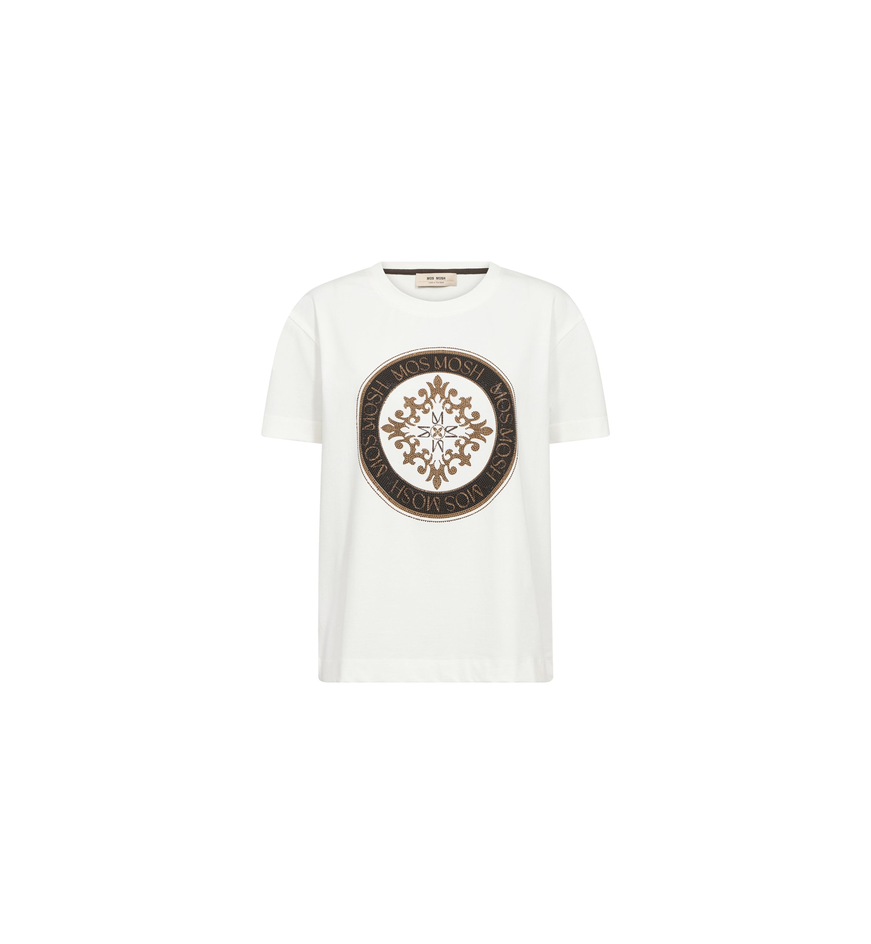 Mos Mosh Judd T-shirt med Tryck Brun