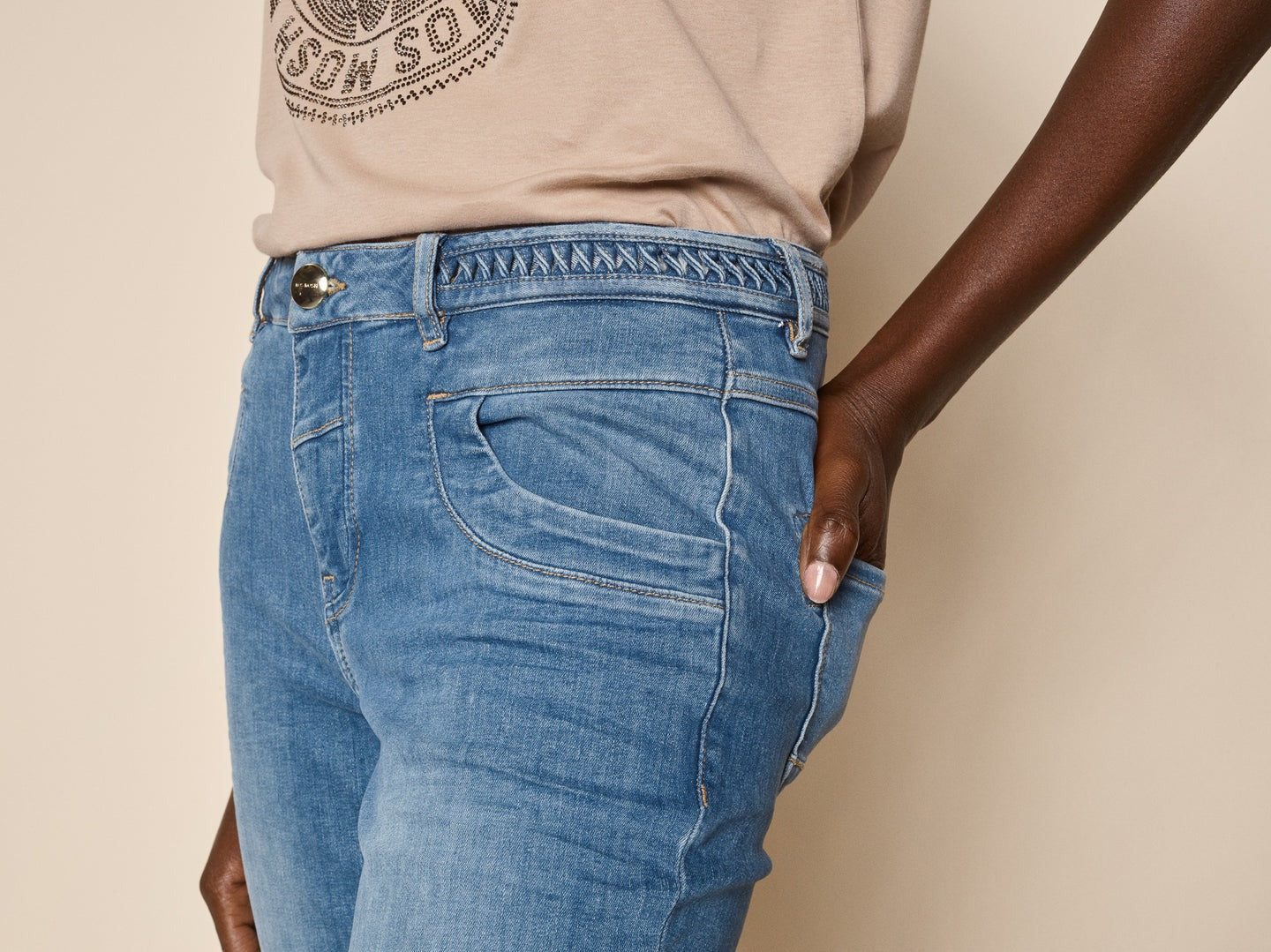 Mos Mosh Naomi Haim Jeans Light Blue