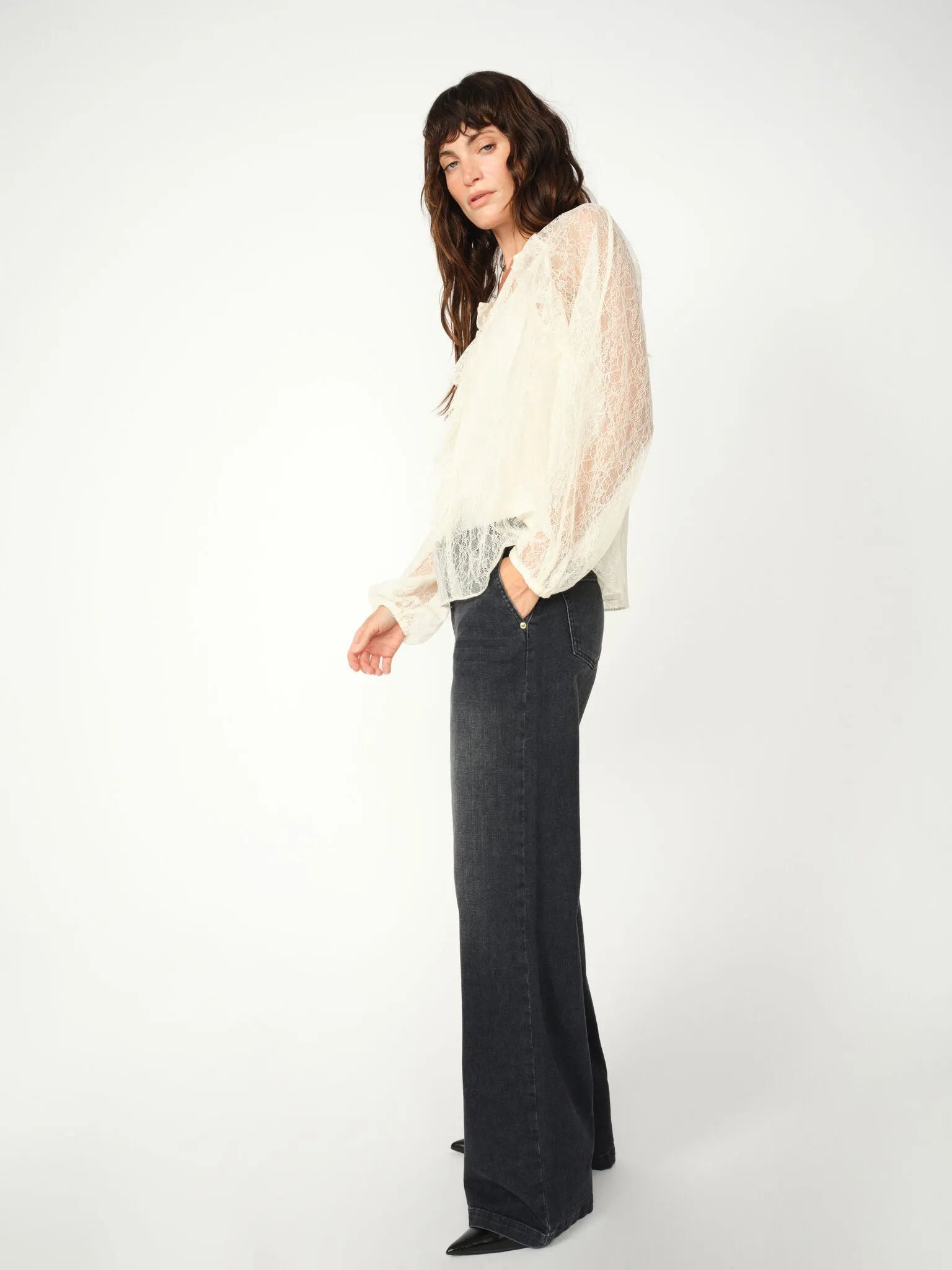 Mos Mosh Peach Jeans Candia Svart