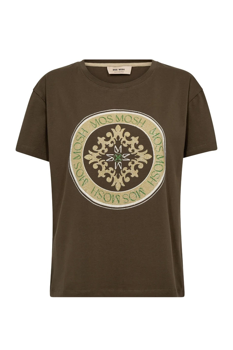 Mos Mosh Judd T-shirt med Tryck Grön