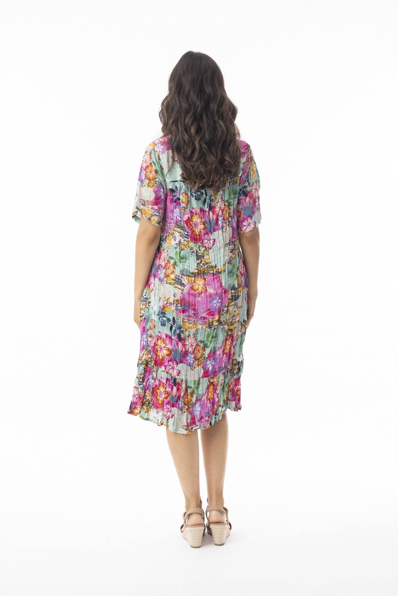 ORIENTIQUE Öppen Halsringning Klänning Selaron