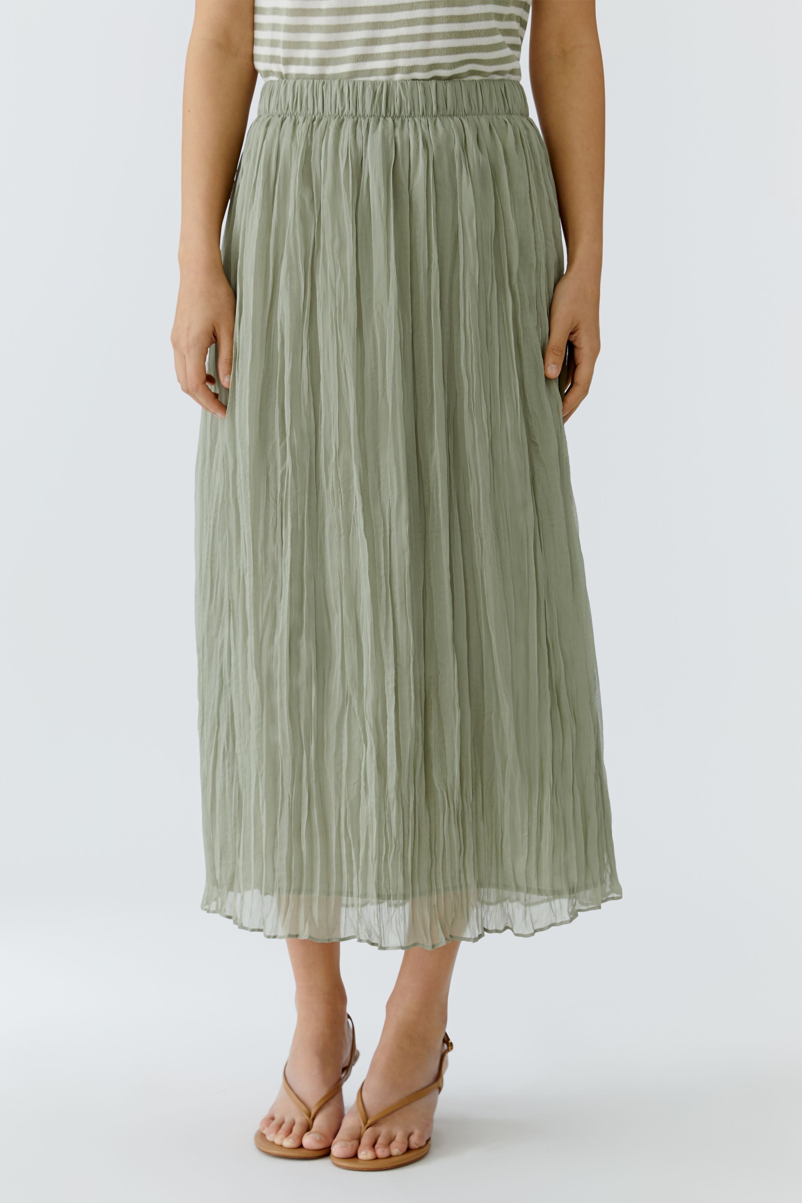 OUI A-linjeformad Kjol Grön