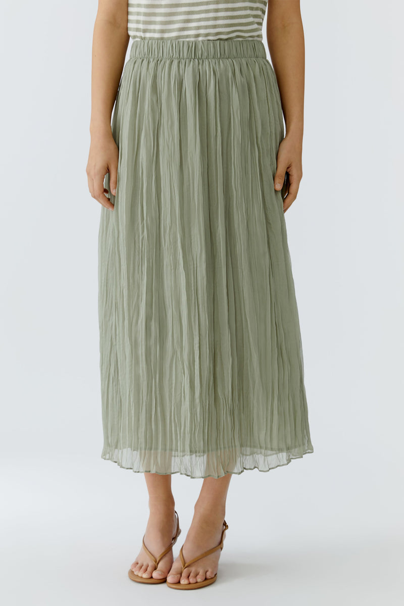 OUI A-linjeformad Kjol Grön