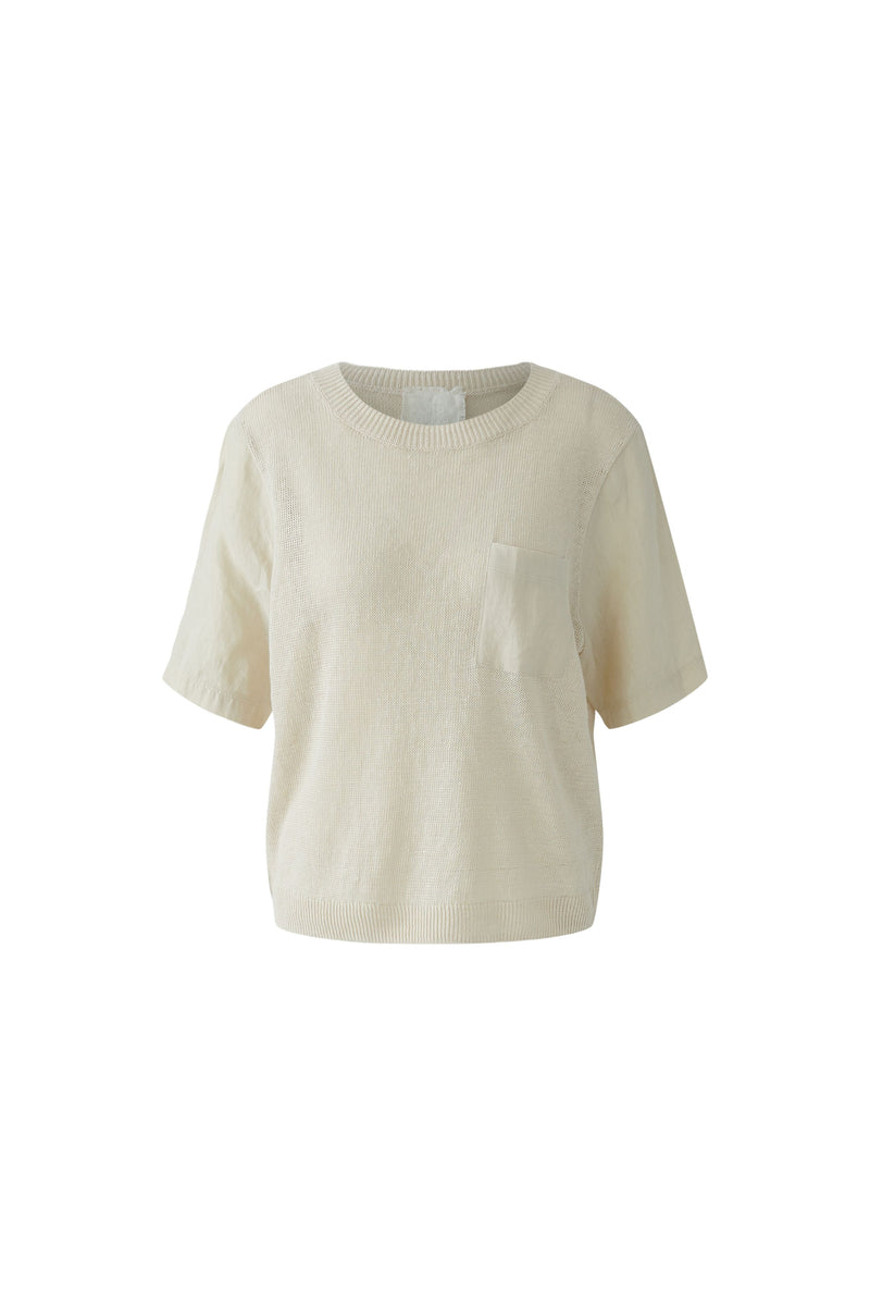 OUI Kortärmad Tröja Beige