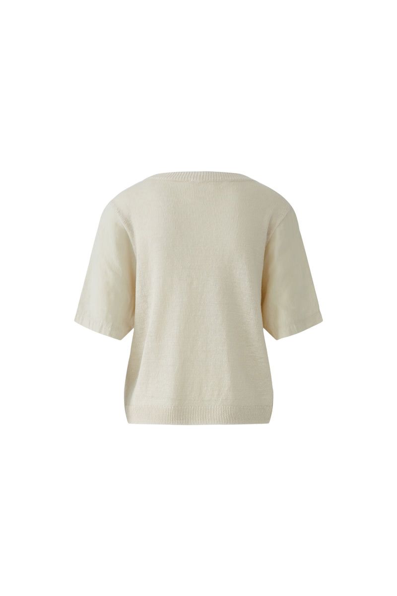 OUI Kortärmad Tröja Beige