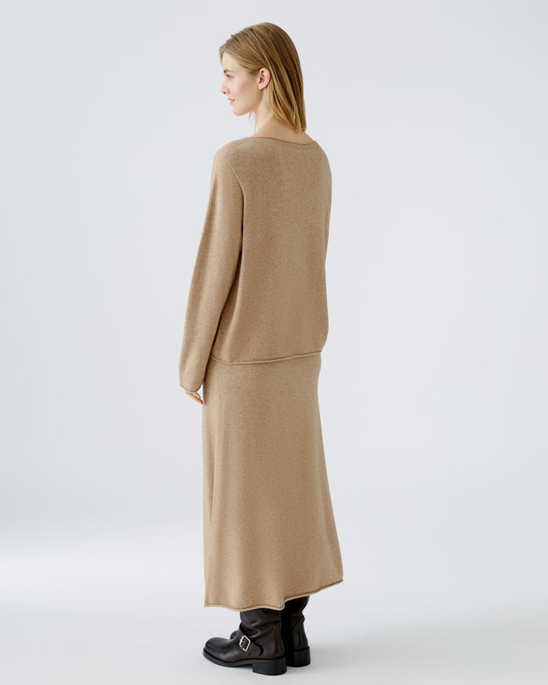 OUI Tröja med ficka Beige