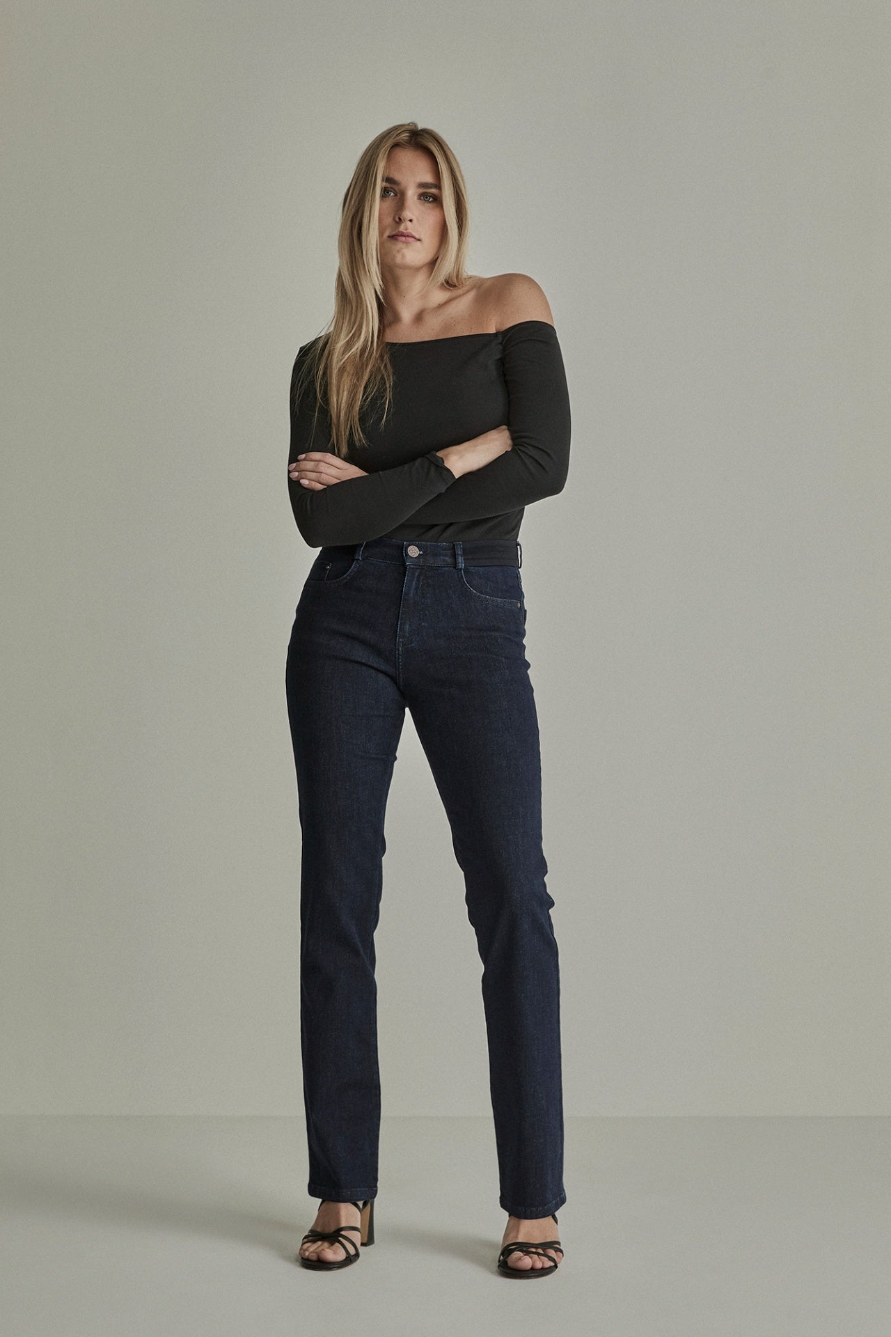 PARA MI Angie (Elastic) Jeans Mörkblå L32