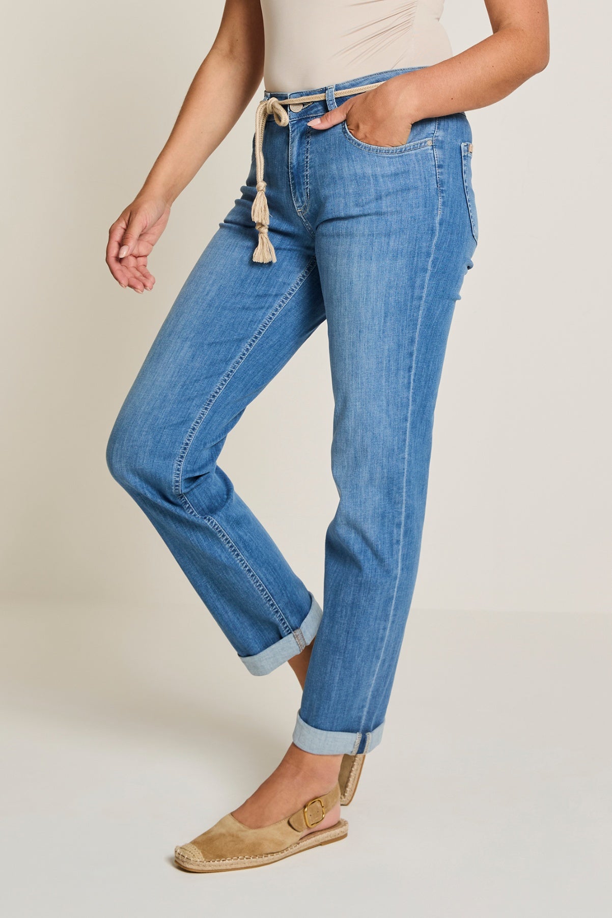PARA MI Bobby Jeans Mid Blue L30
