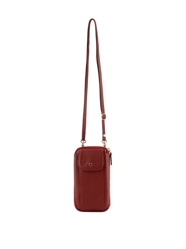 Pourchet Crossbody Mobilväska Bordeaux