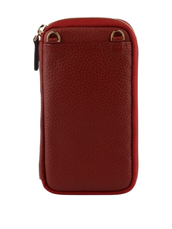 Pourchet Crossbody Mobilväska Bordeaux