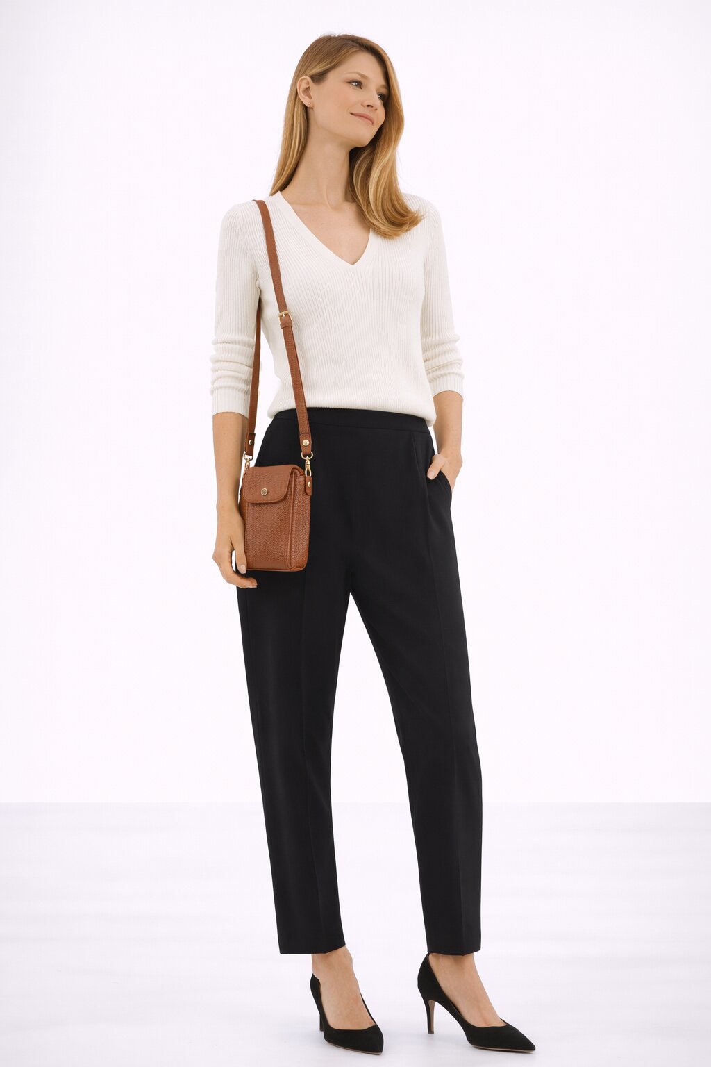 Pourchet Crossbody Mobilväska Kamel