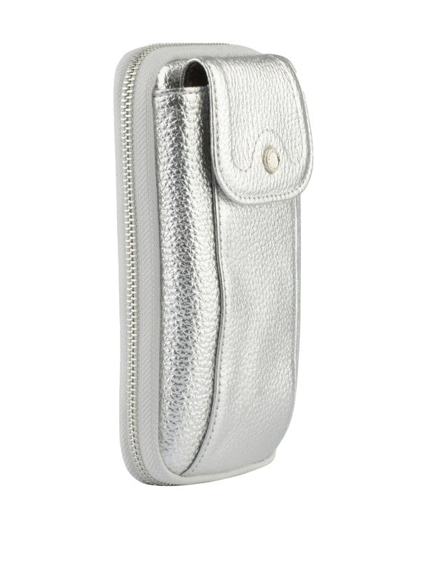Pourchet Crossbody Mobilväska Silver