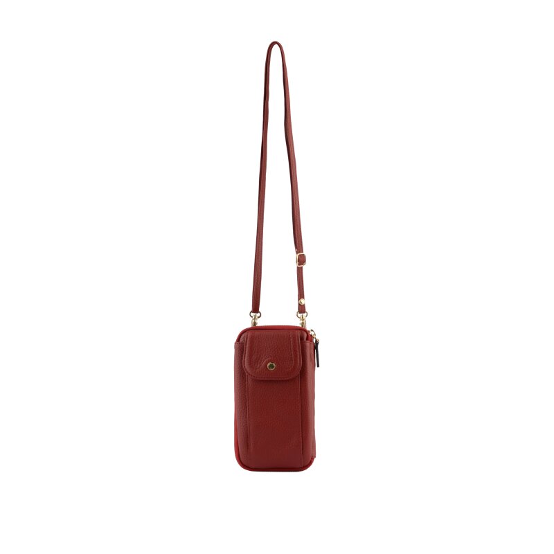 Pourchet Crossbody Mobilväska Vinröd