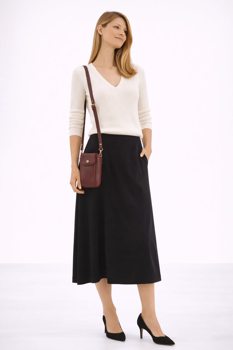 Pourchet Crossbody Mobilväska Vinröd