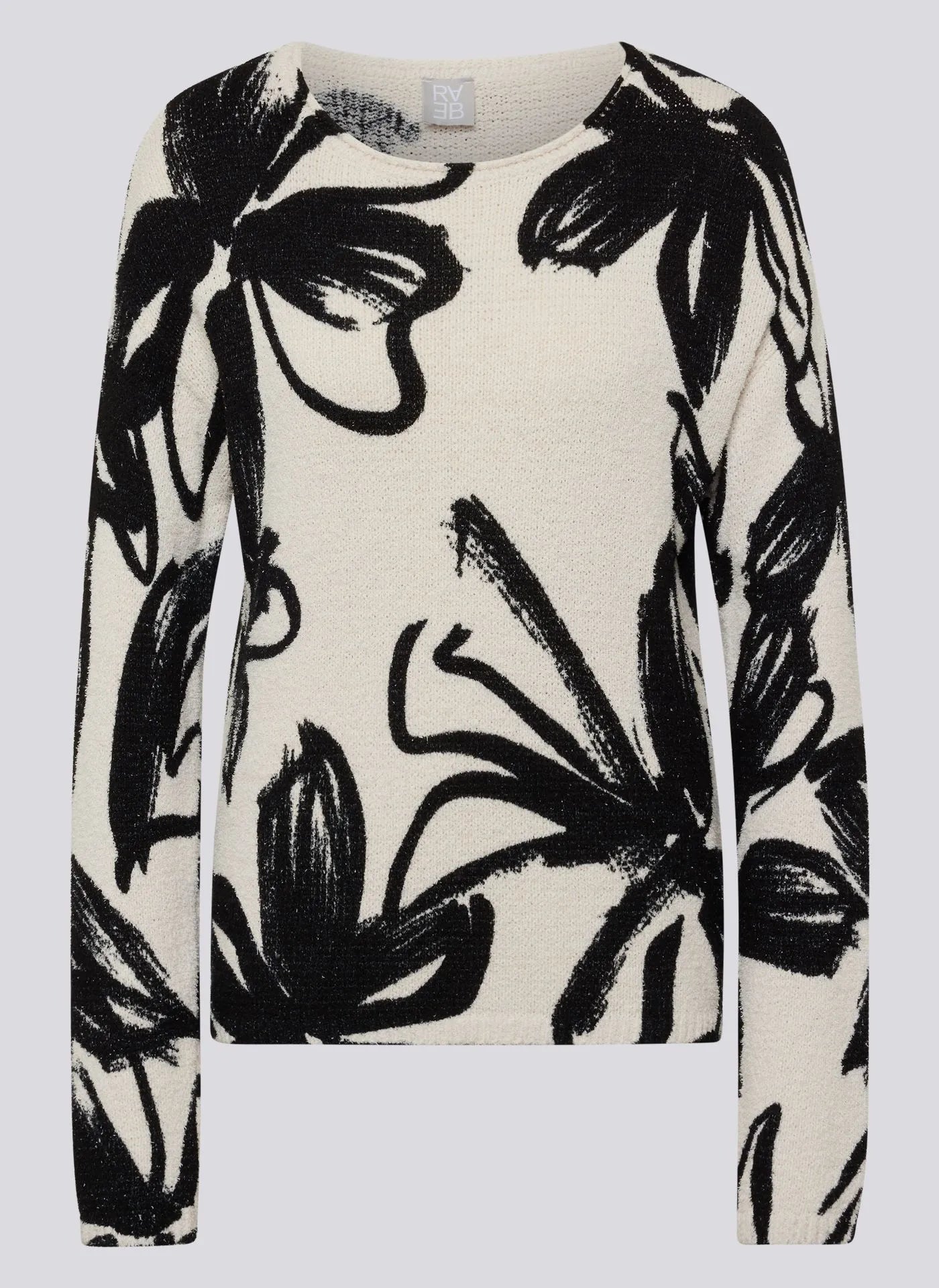 Rabe Blommig Tröja Benvitt