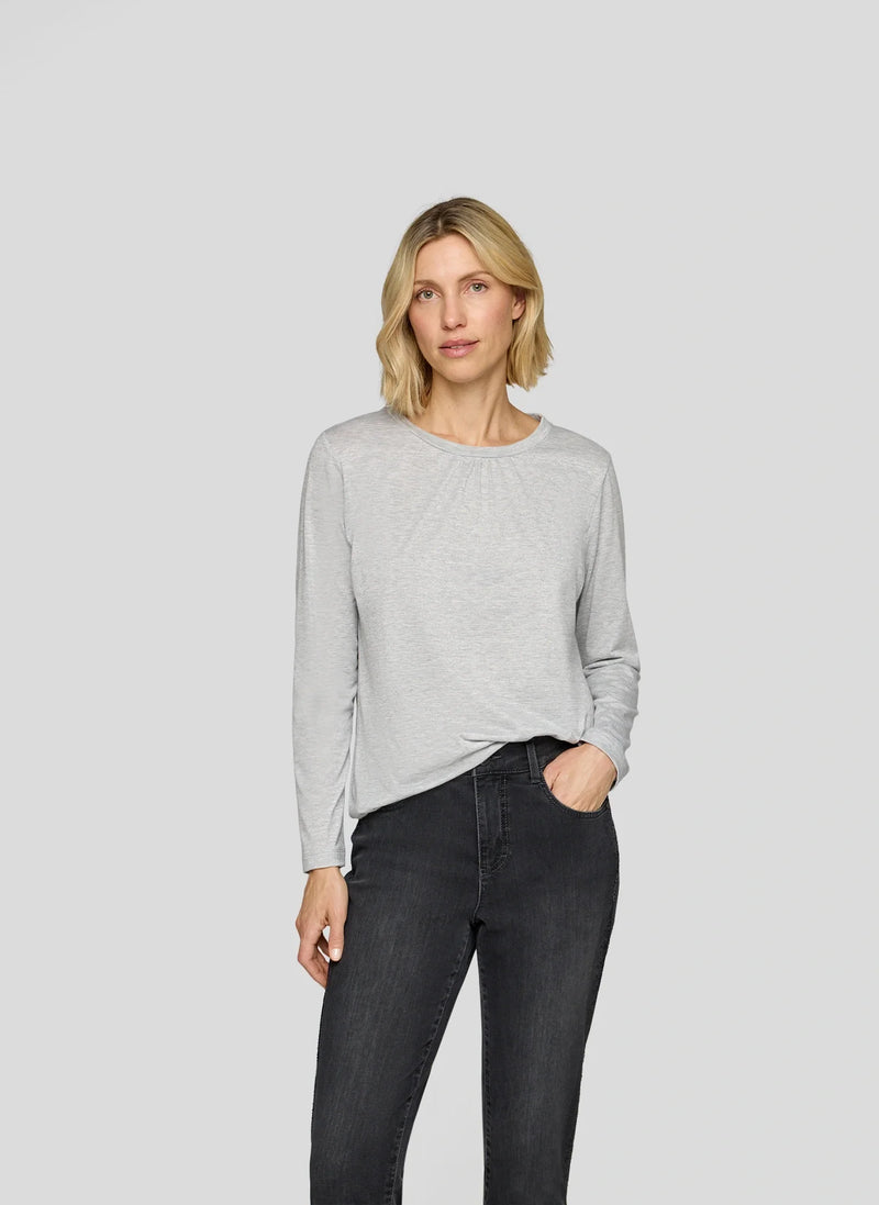 Rabe Långärmad Topp Silver