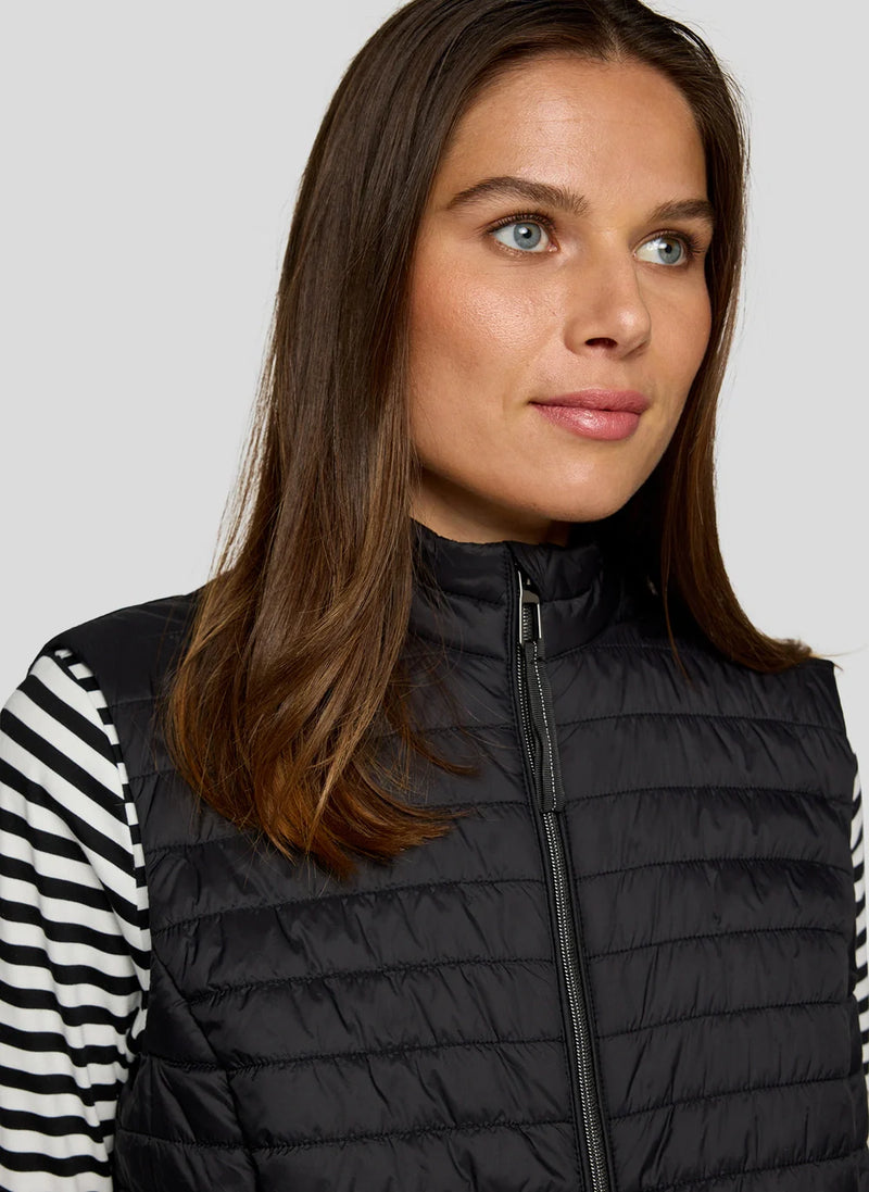 Rabe Lätt Vadderad Väst Svart