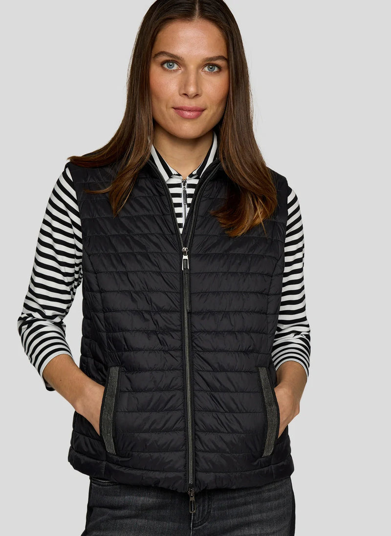 Rabe Lätt Vadderad Väst Svart