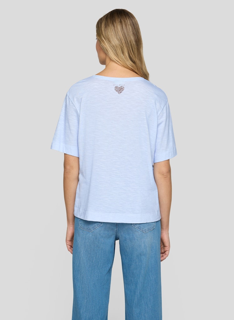 Rabe Mönstrad T-Shirt Havsblå